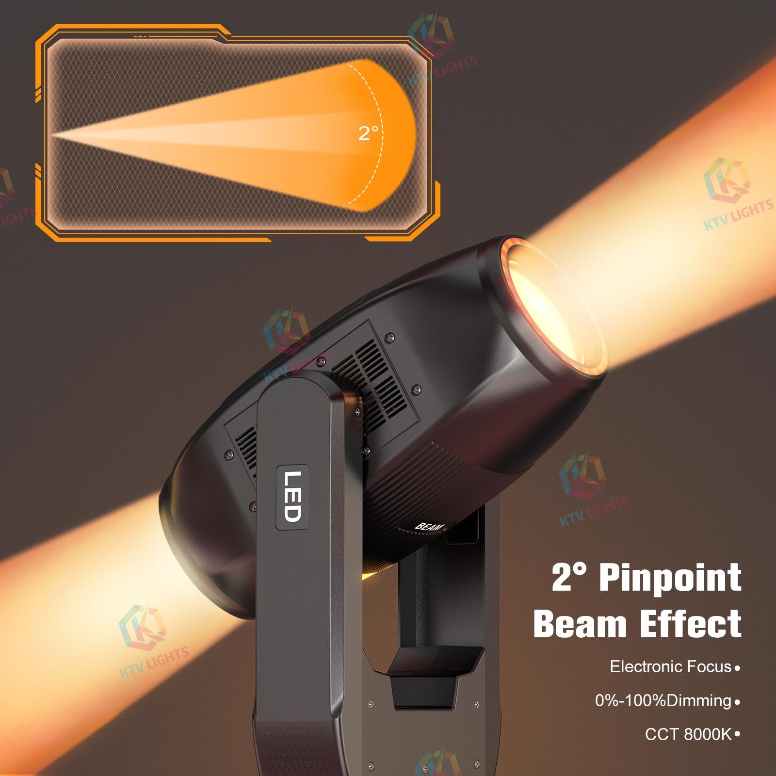 350W Dual-Head LED Beam Moving Head Light-E36