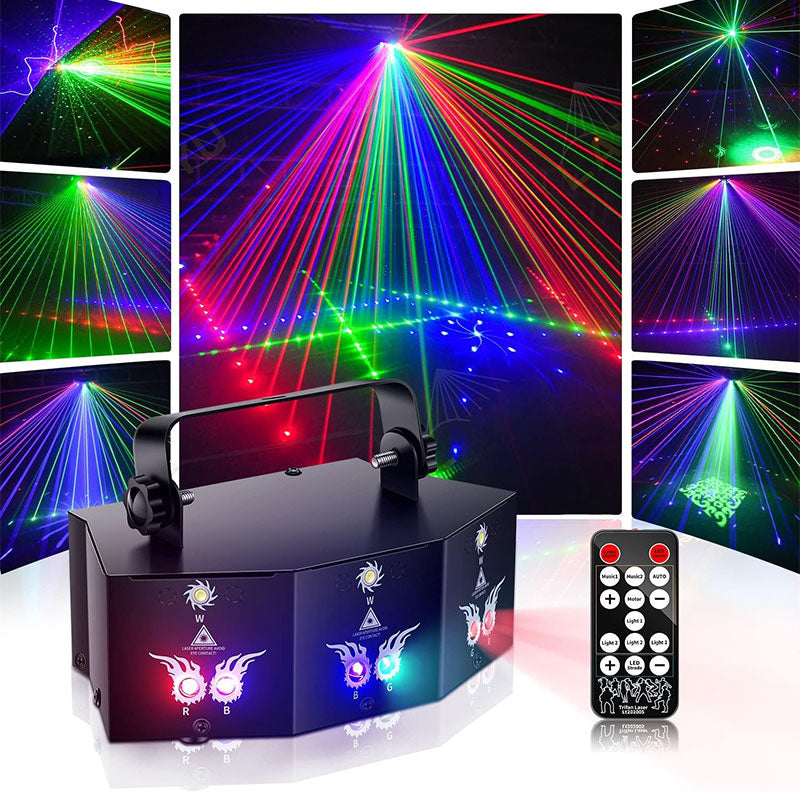 9-Lens Laser Light DMX Stage Light-B47