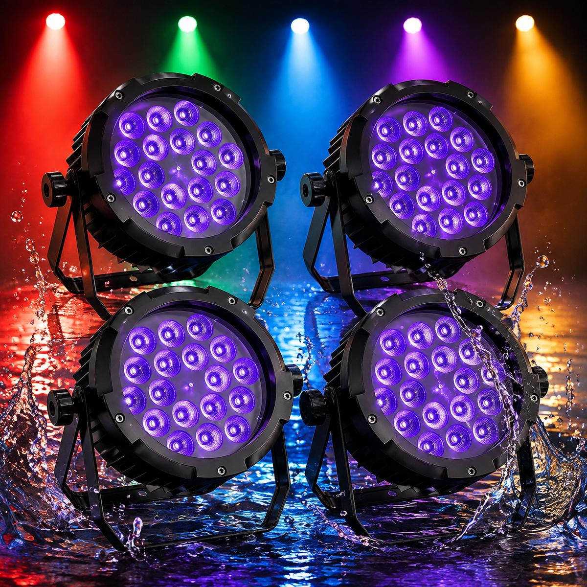 KTVLIGHTS 150W IP67 RGBW UV Waterproof LED PAR Light-P29