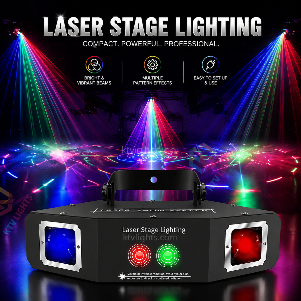 KTVLIGHTS RGB DJ laser light suitable for nightclubs, parties, and weddings-B22