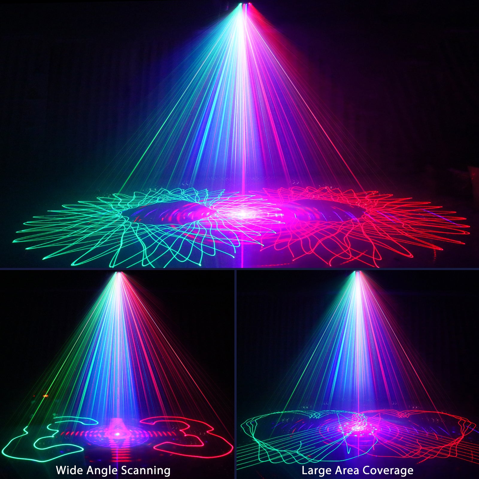 Full Color DMX 3D Animation Light LED Laser Stage Light-A33