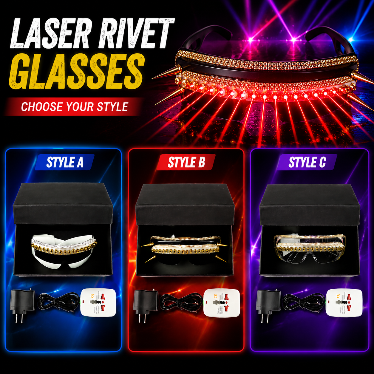 Riveted Laser Glasses-M32