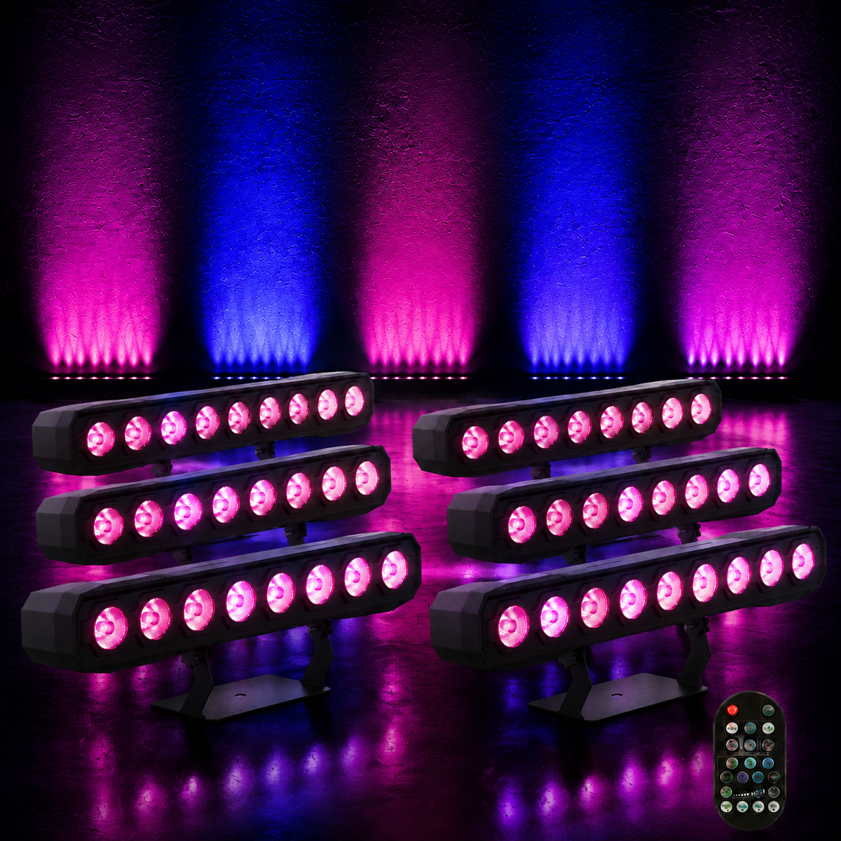 KTVLIGHTS 60W RGBW LED Wall Washer Light for Stage & DJ-X6
