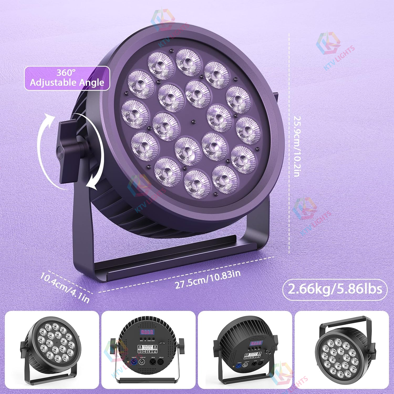 200W RGBW 4-in-1 Aluminum Fanless Silent Stage Light-P56