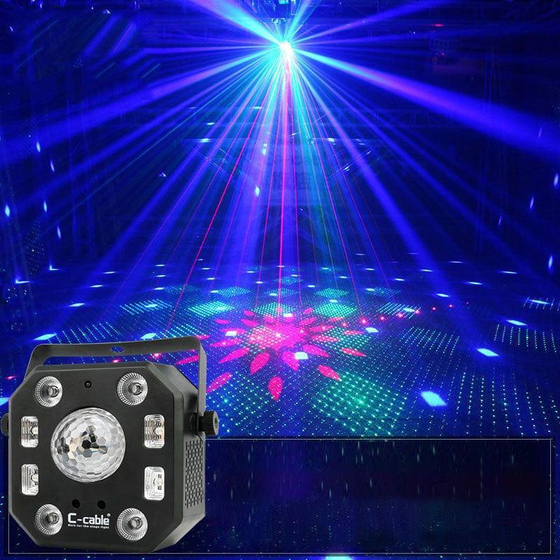 Generic Mini Laser Stage Lighting GreenRed LED Laser DJ Party Stage Lumière  Black Disco Dance Floor Lights à prix pas cher