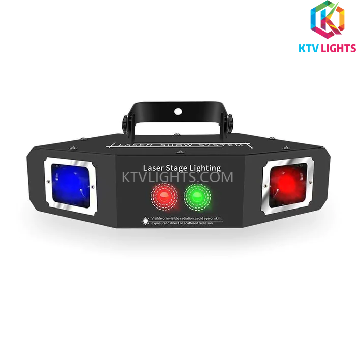2-i-1 RGB skanner laserlys-DMX scenelys-B22