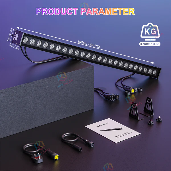 72W IP65 24LEDs RGB Waterproof Wall Washer Light-X14