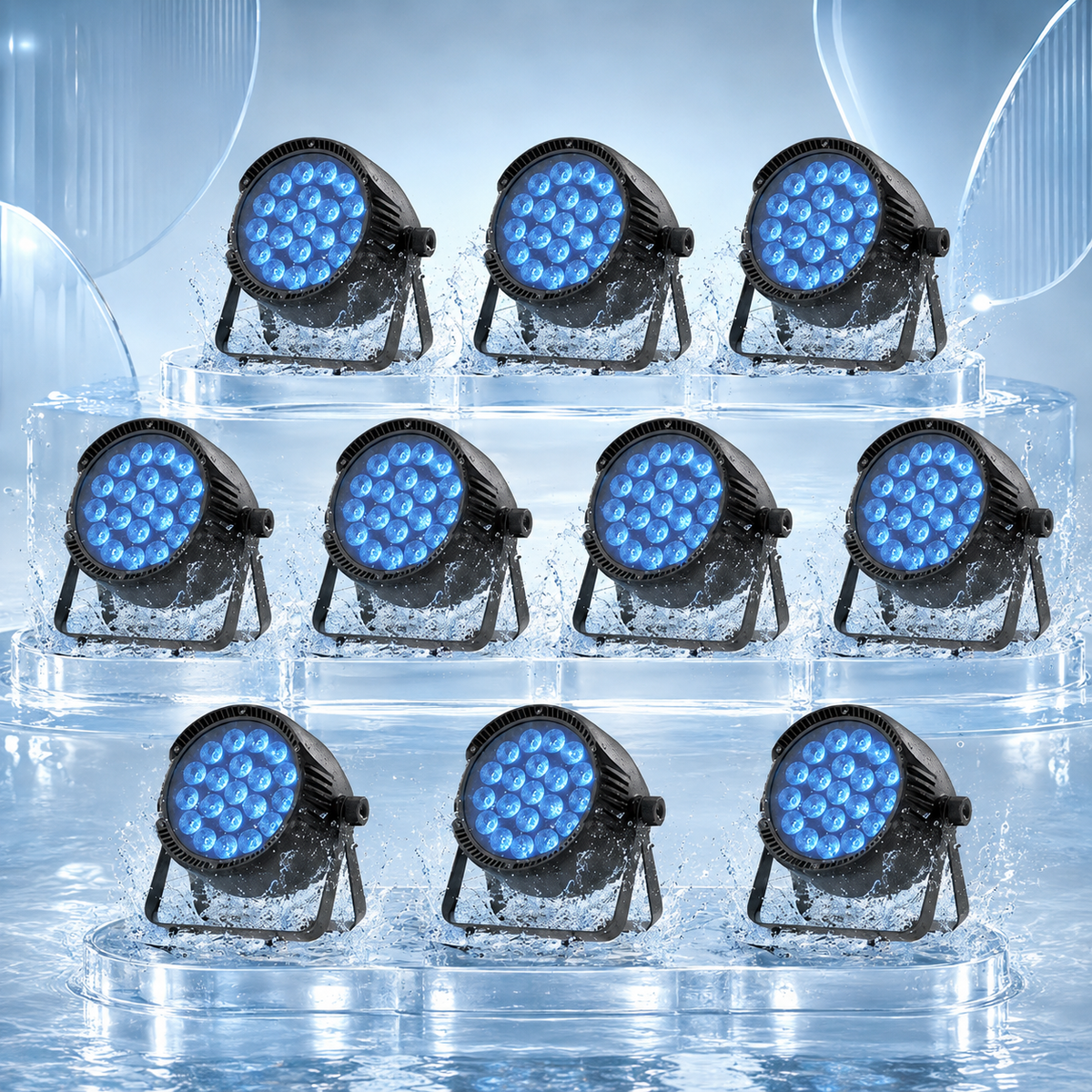 KTVLIGHTS 200W RGBW LED DMX IP65 Waterproof PAR Light-P60