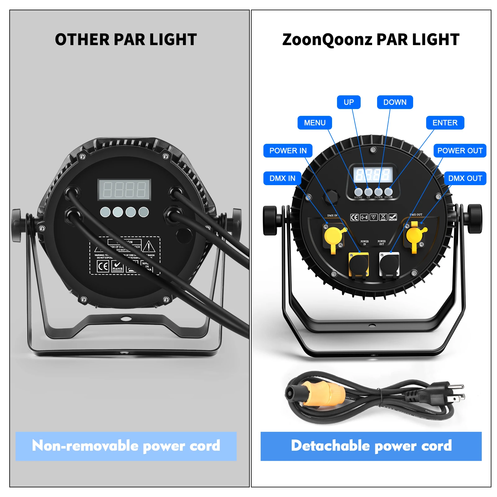 240W Outdoor Waterproof RGB WA + UV Par Light - P23