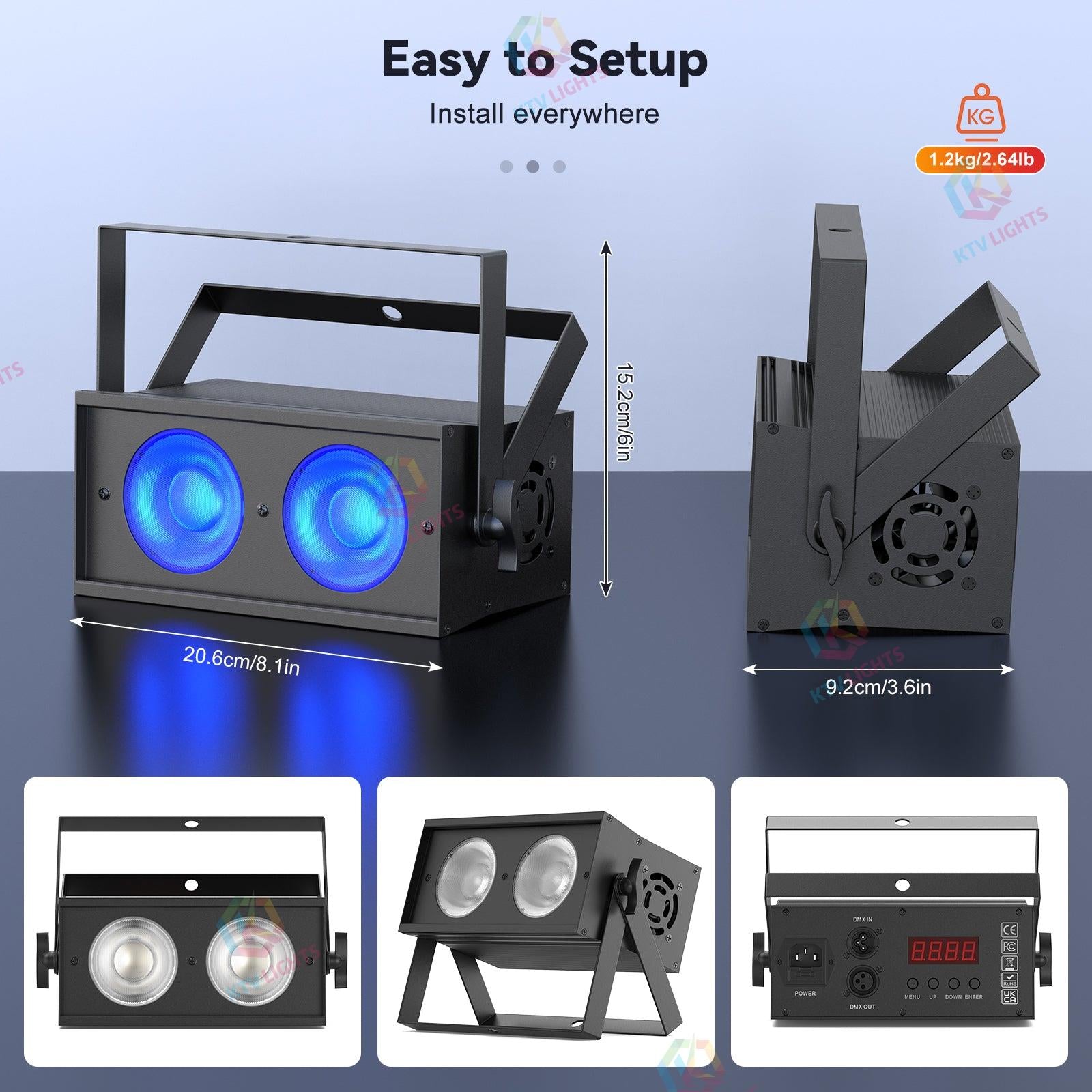 100W 4-in-1 COB Spotlight/PAR Light-P34