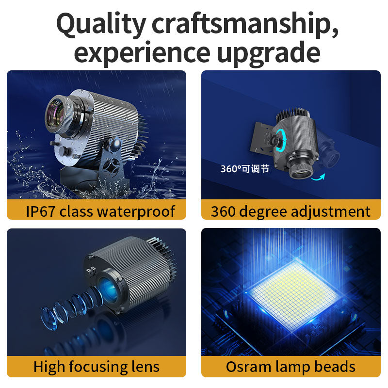 Industrial Warning Sign Projector Light - S3