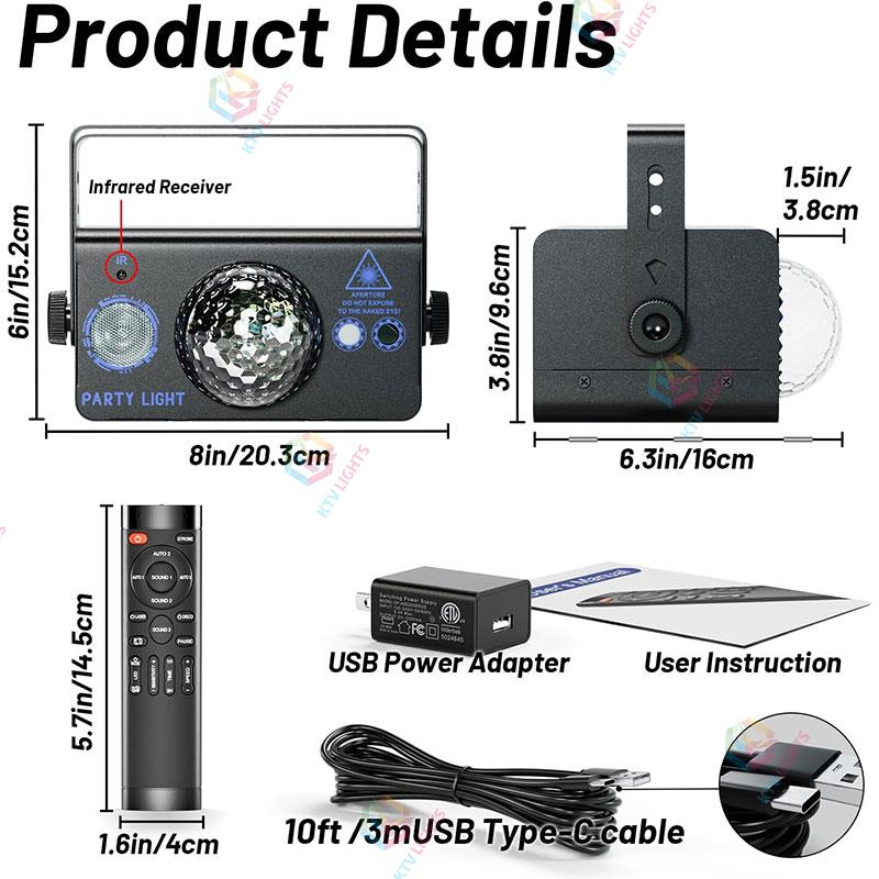 LED Party Lights DJ Disco Ball Lights-C27