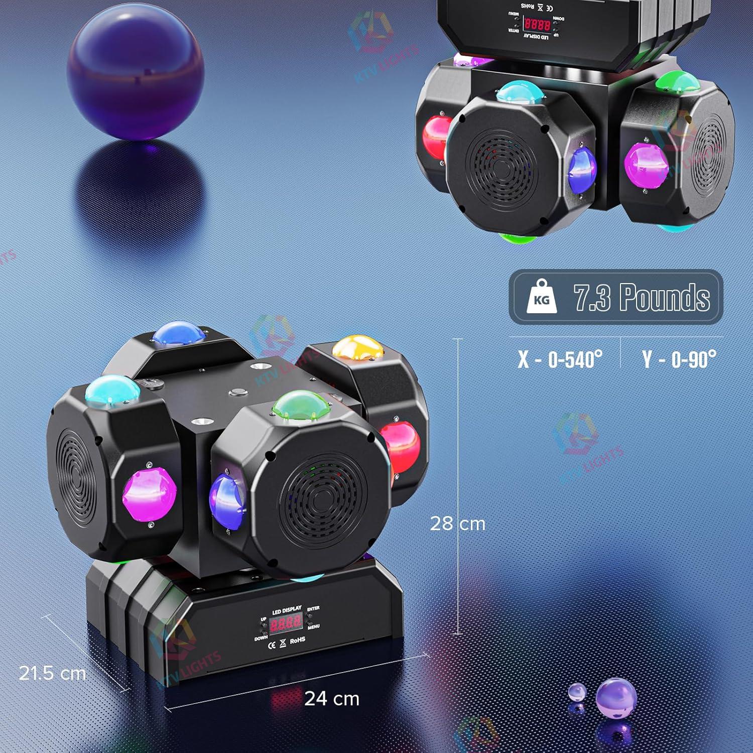 200W RGBW Four-Arm Moving Head Light - E49