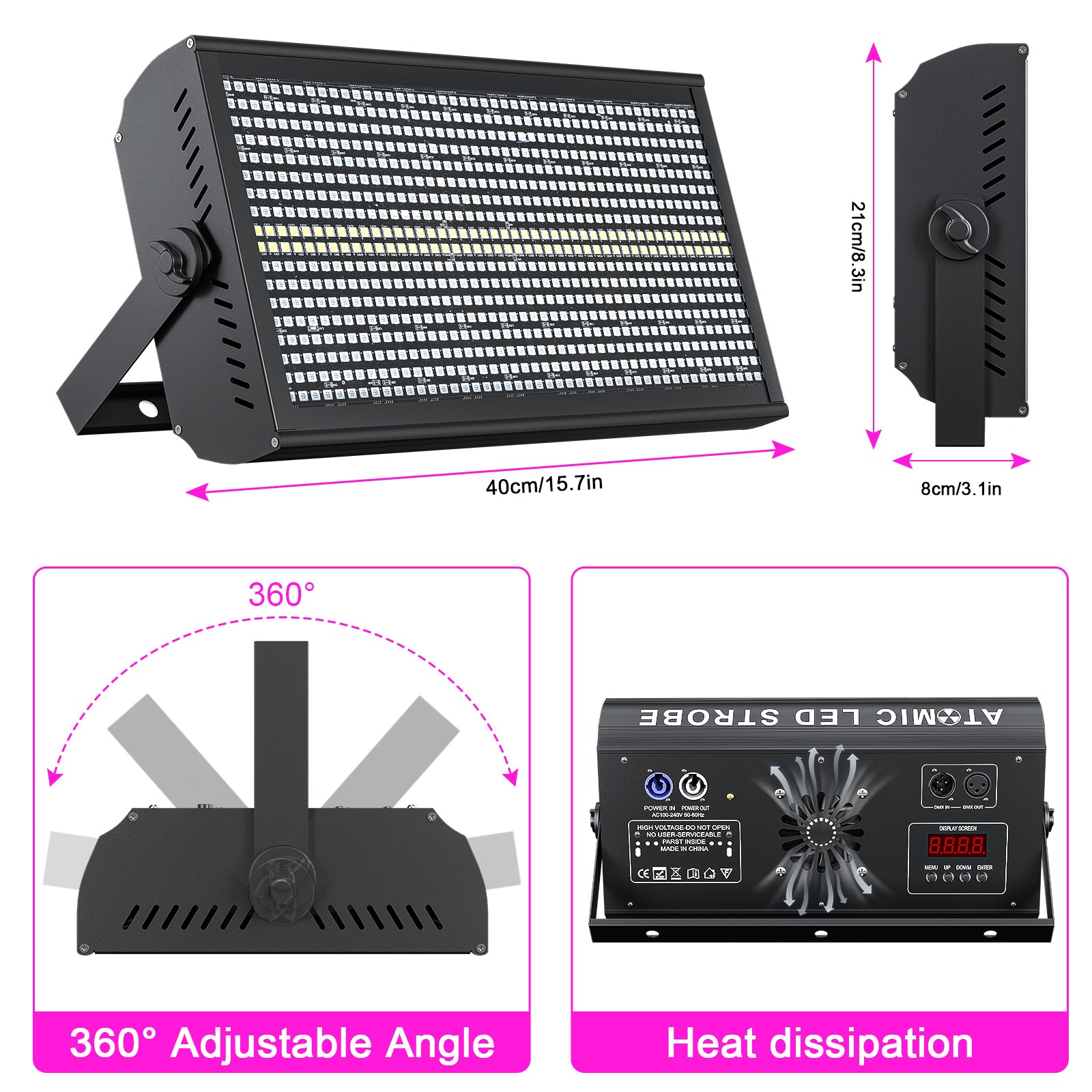 RGBW 3-in-1 LED effect high brightness wall washer light-X20