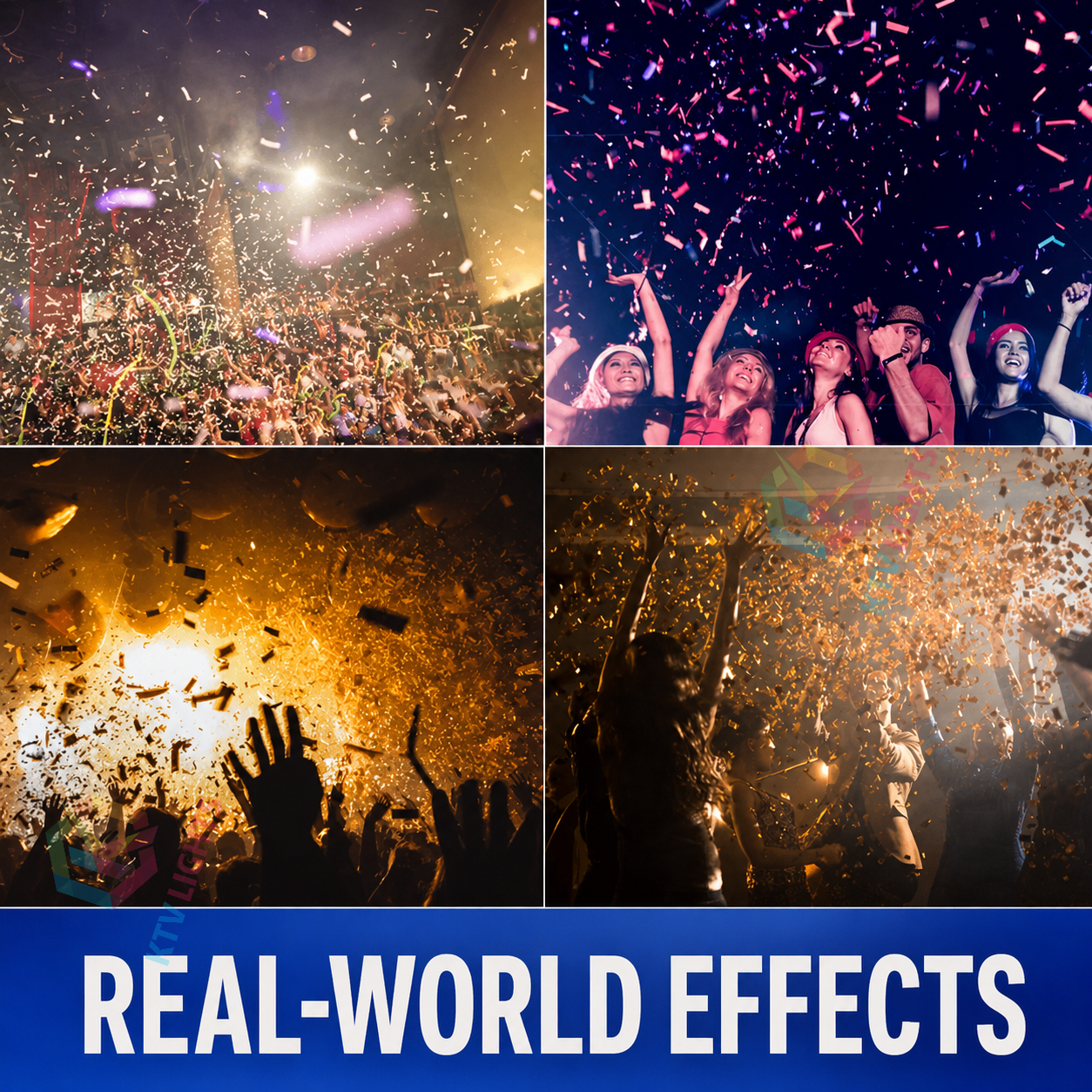 KTVLIGHTS 1500W Electric Confetti Machine for Stage Events