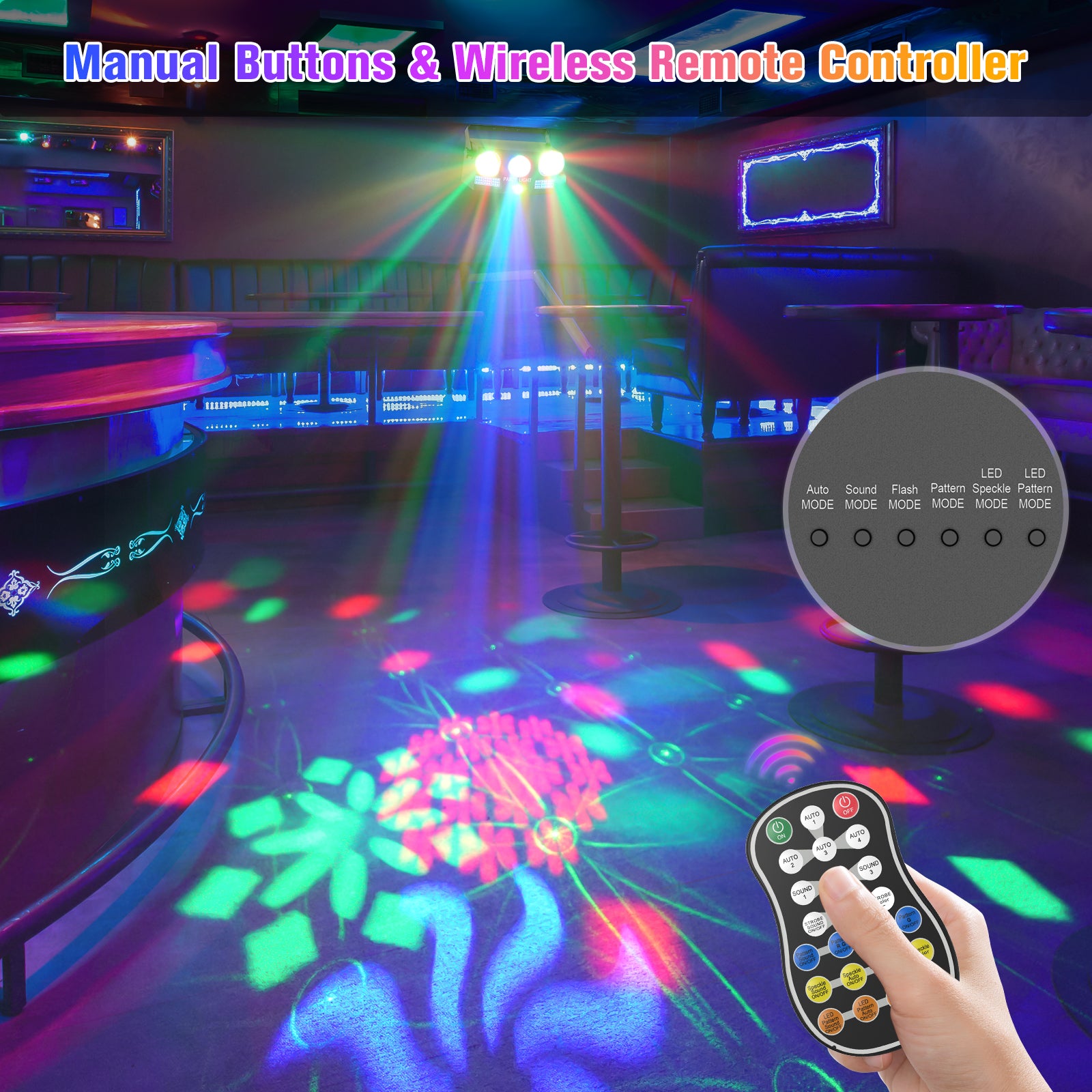 20w LED Magic Ball RG Laser Pattern Effect Party Light-C7