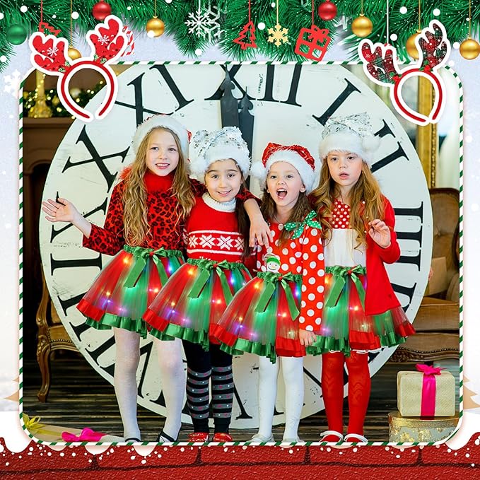 Halloween Pumpkin Led Light up Tutu Ballet Stage Show Kindergarten Skirts-M53