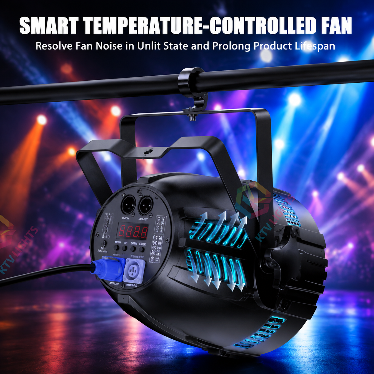 KTVLIGHTS 18x10W RGBW 4-in-1 LED Wash PAR Light-P21