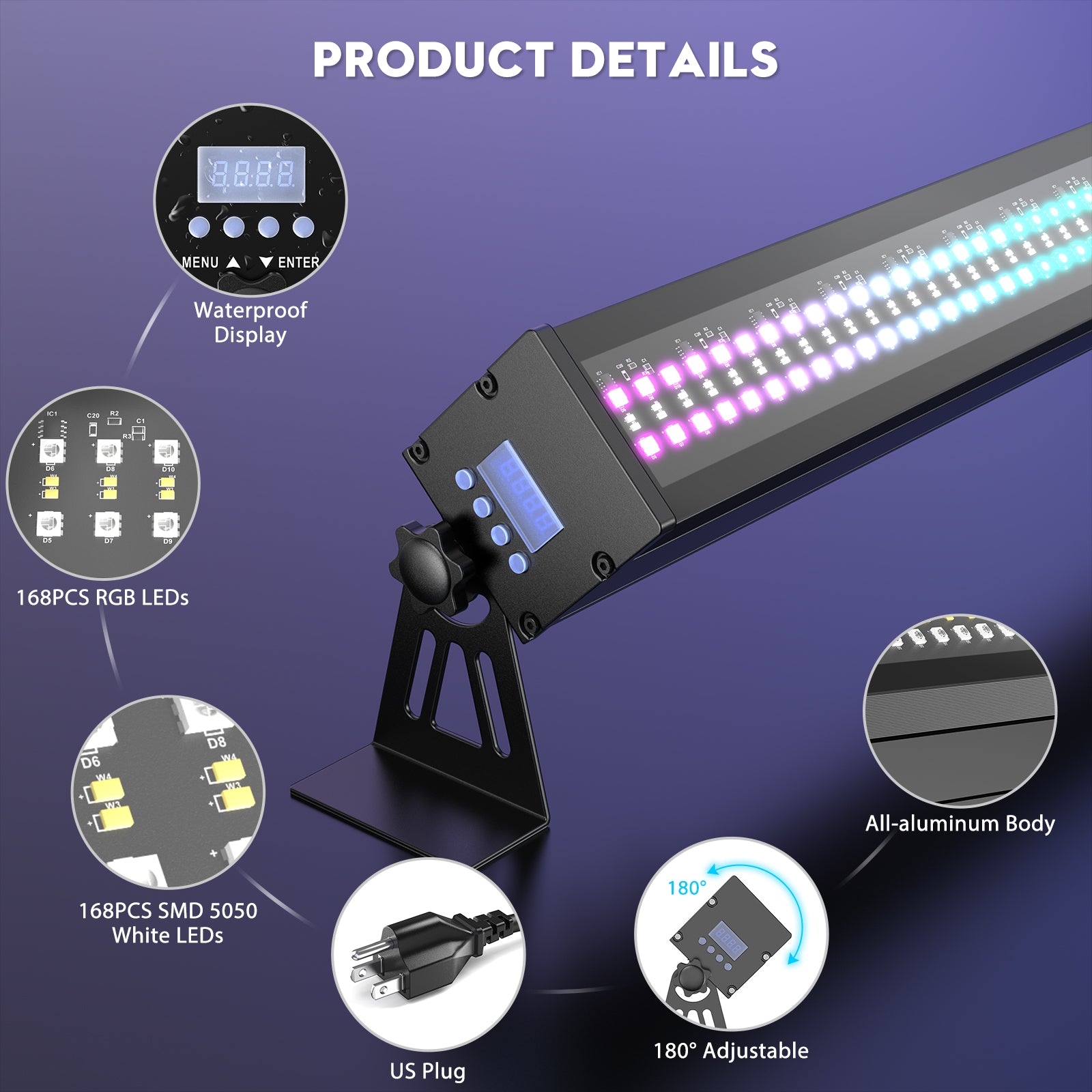 100W 336LED LED RGB Waterproof Wall Washer Light-X18