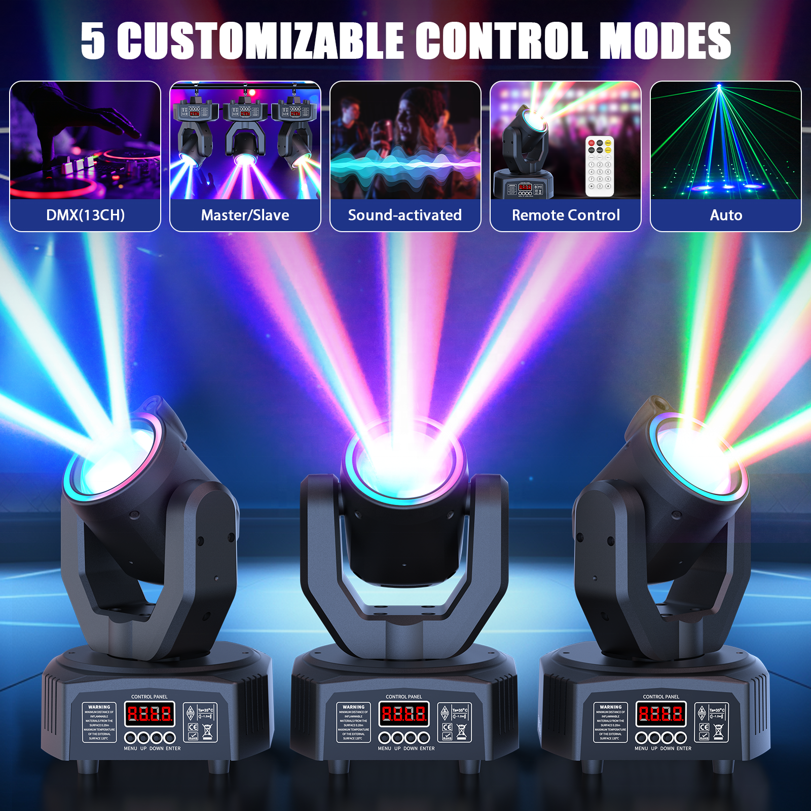 Mini 30W Beam Moving Head DJ Disco Light-E39