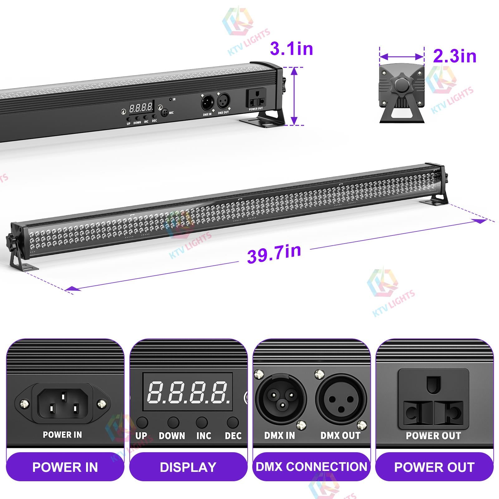 New 252 RGB 3-in-1 LED Wall Washer-X11