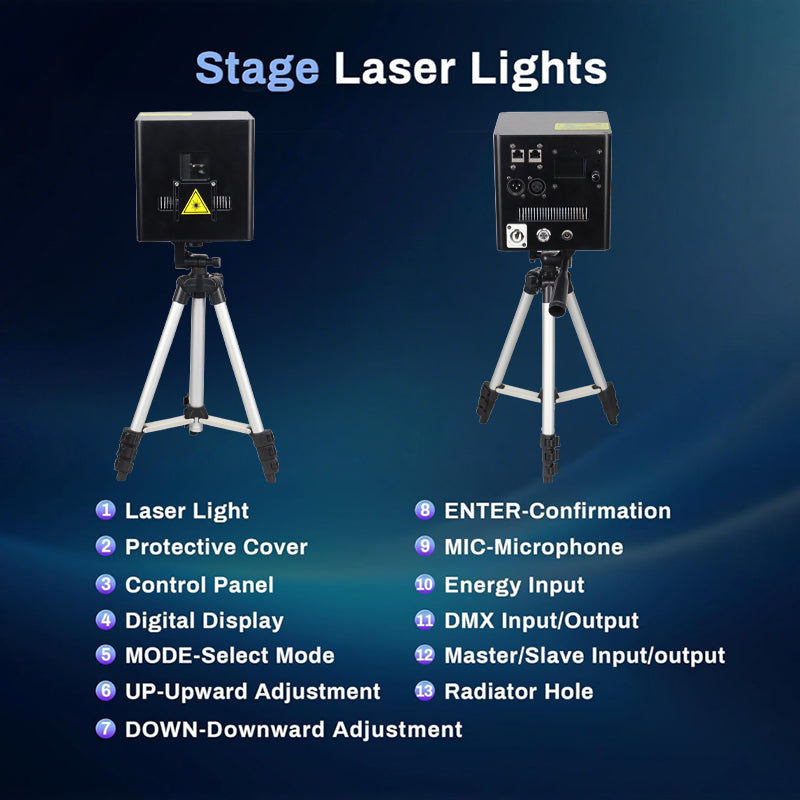 Rechargeable Bluetooth APP Laser Light-A9