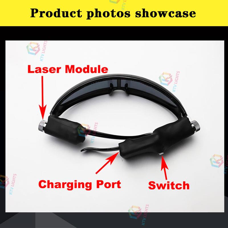 Party Show Laser Glasses Red glasses-M33