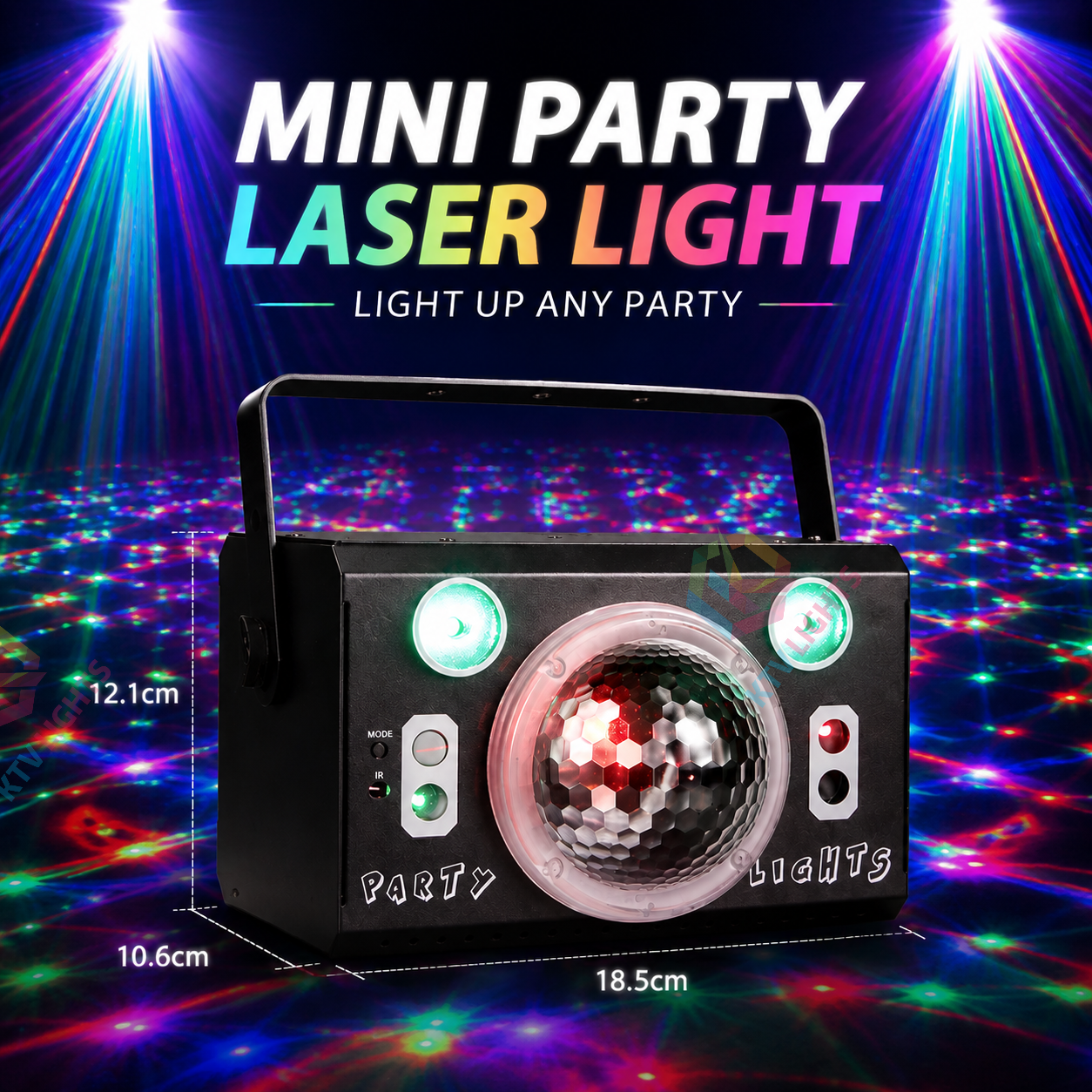 KTVLIGHTS USB Mini Party Laser Light-C16