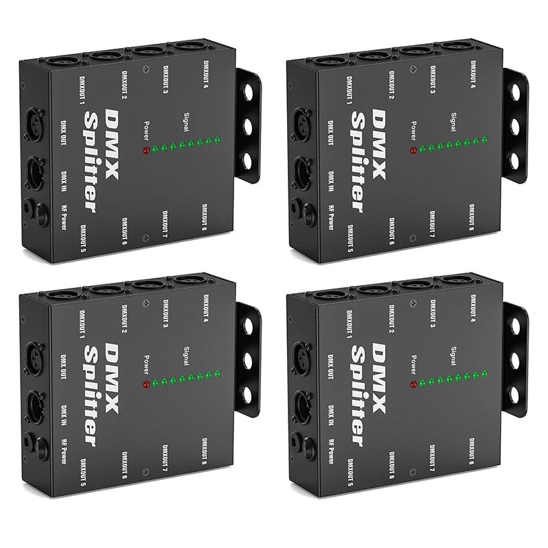 8-Way Isolated DMX512 Splitter Amplifier