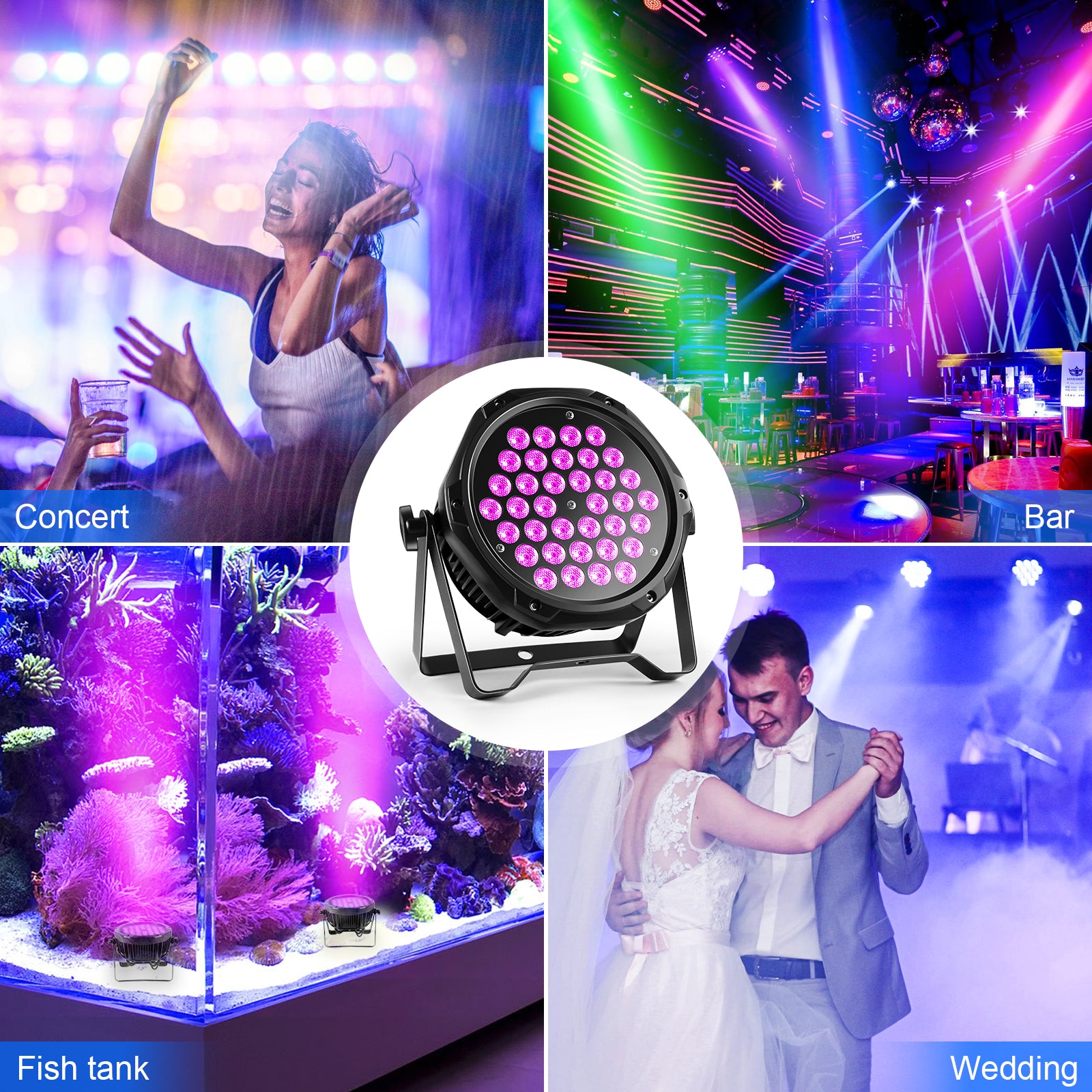 IP65 waterproof 36pcs RGB 3-in-1 LEDs - P24