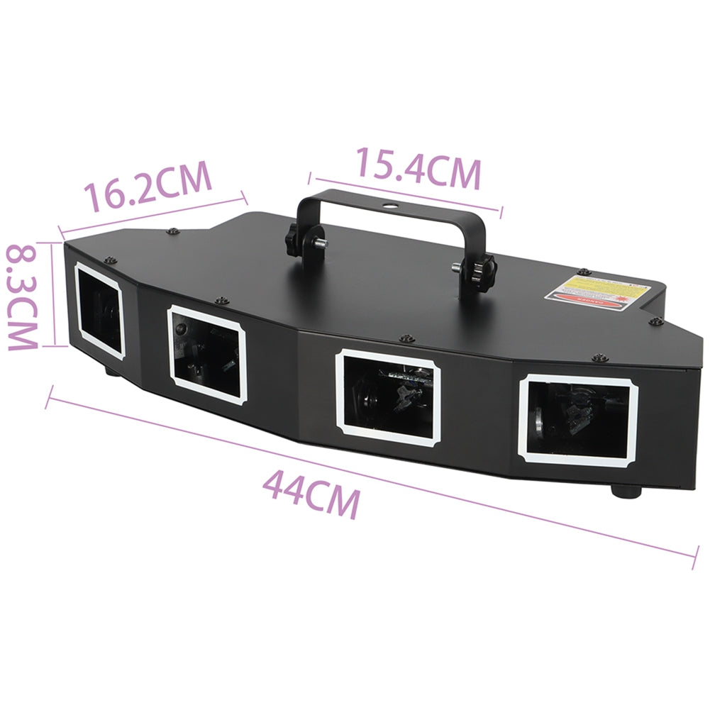 Four-hole RGB Laser Cube Laser Light - B3
