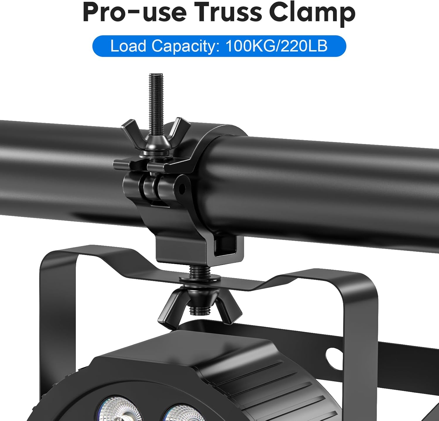 [4 Pack] Stage Lighting Clamps, TUV 2 Inch Truss Lighting Clamps