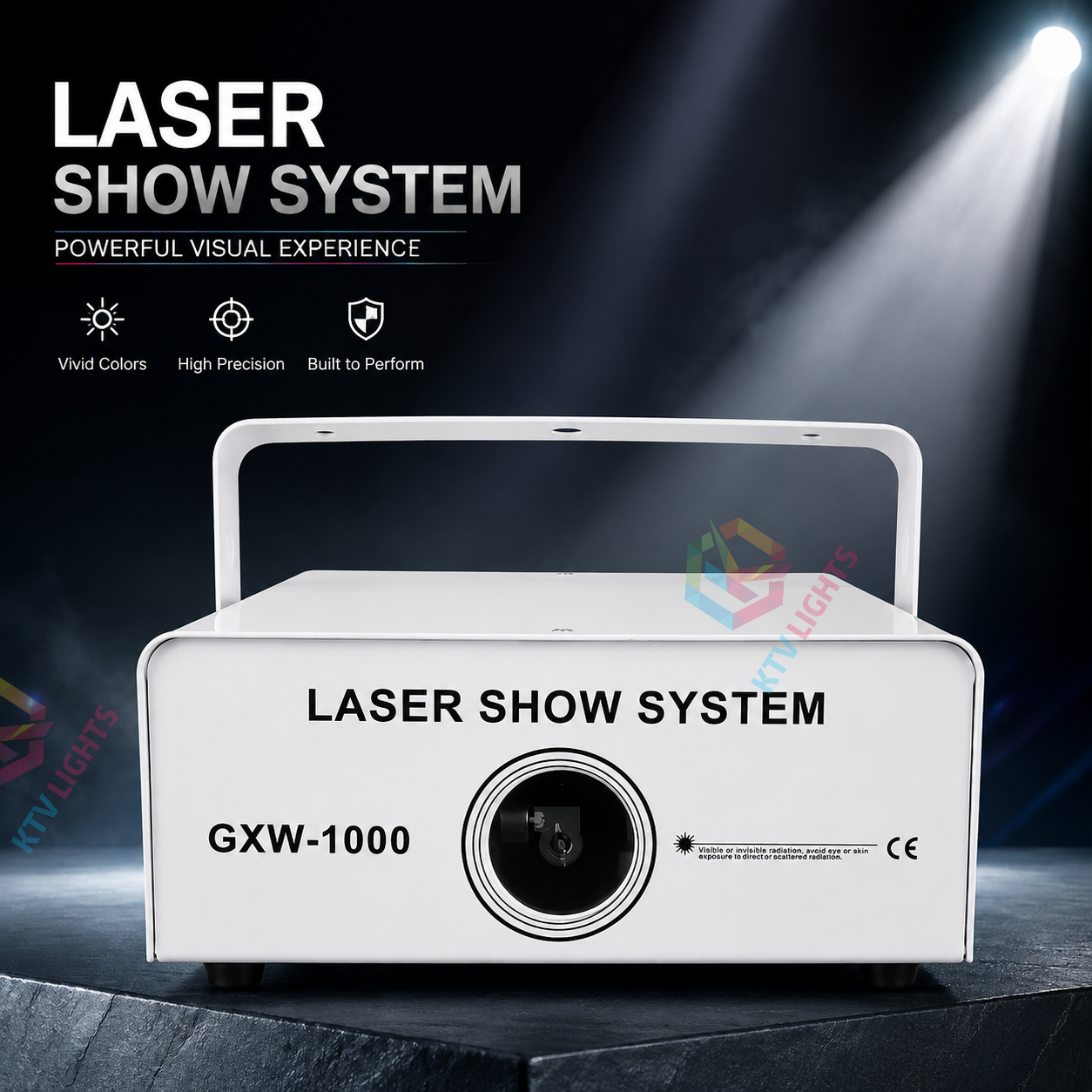 KTVLIGHTS RGB animation laser light suitable for DJ stages and party special effects.-A4