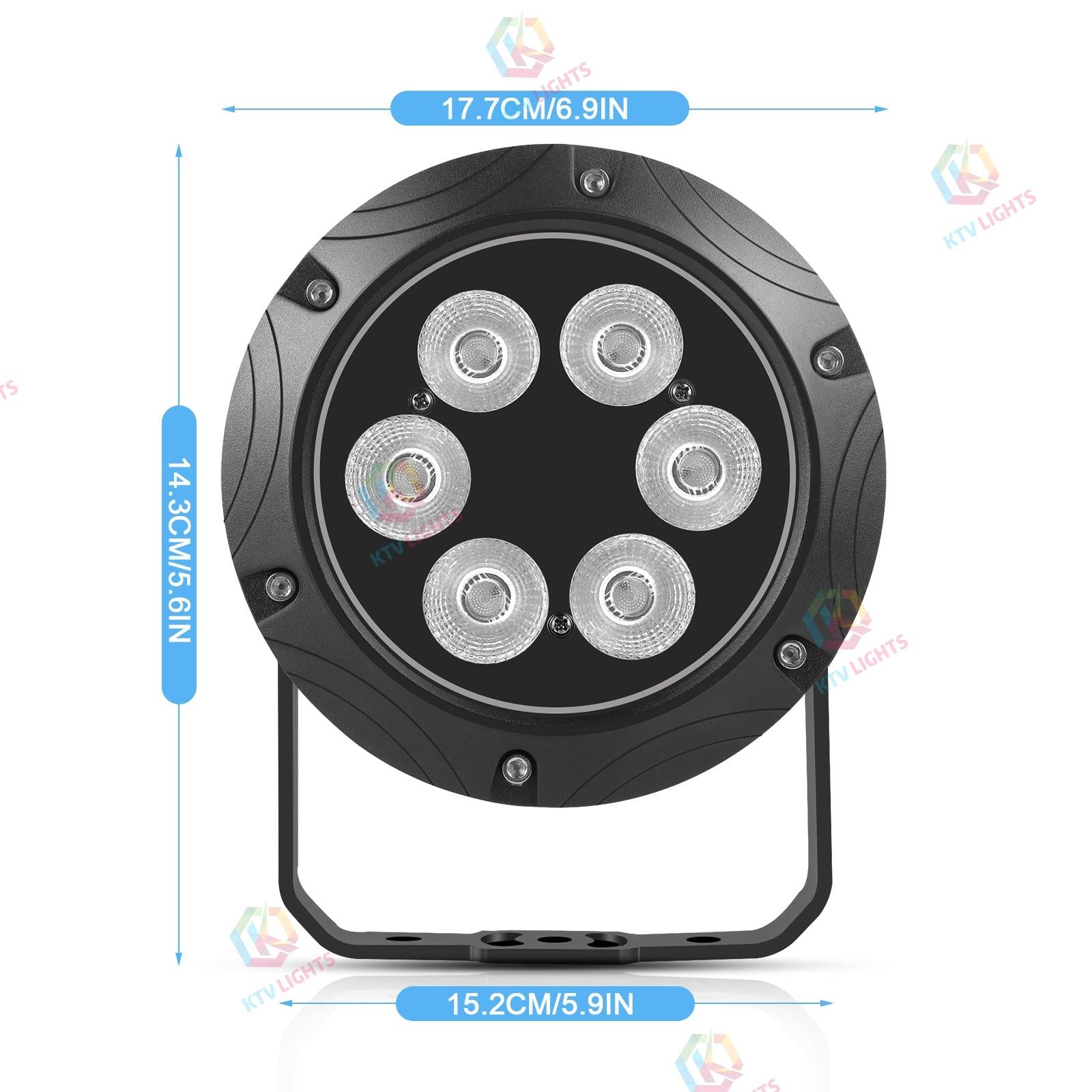 4In1 6X10W RGBW Waterproof Par Light-P17