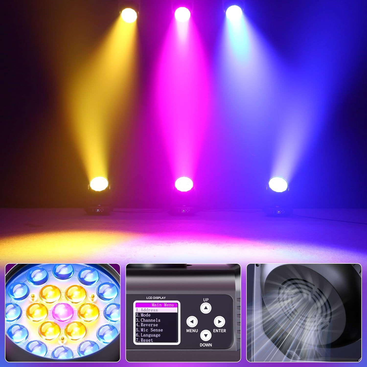 285w RGBW stage light 19 LED moving head light-P5