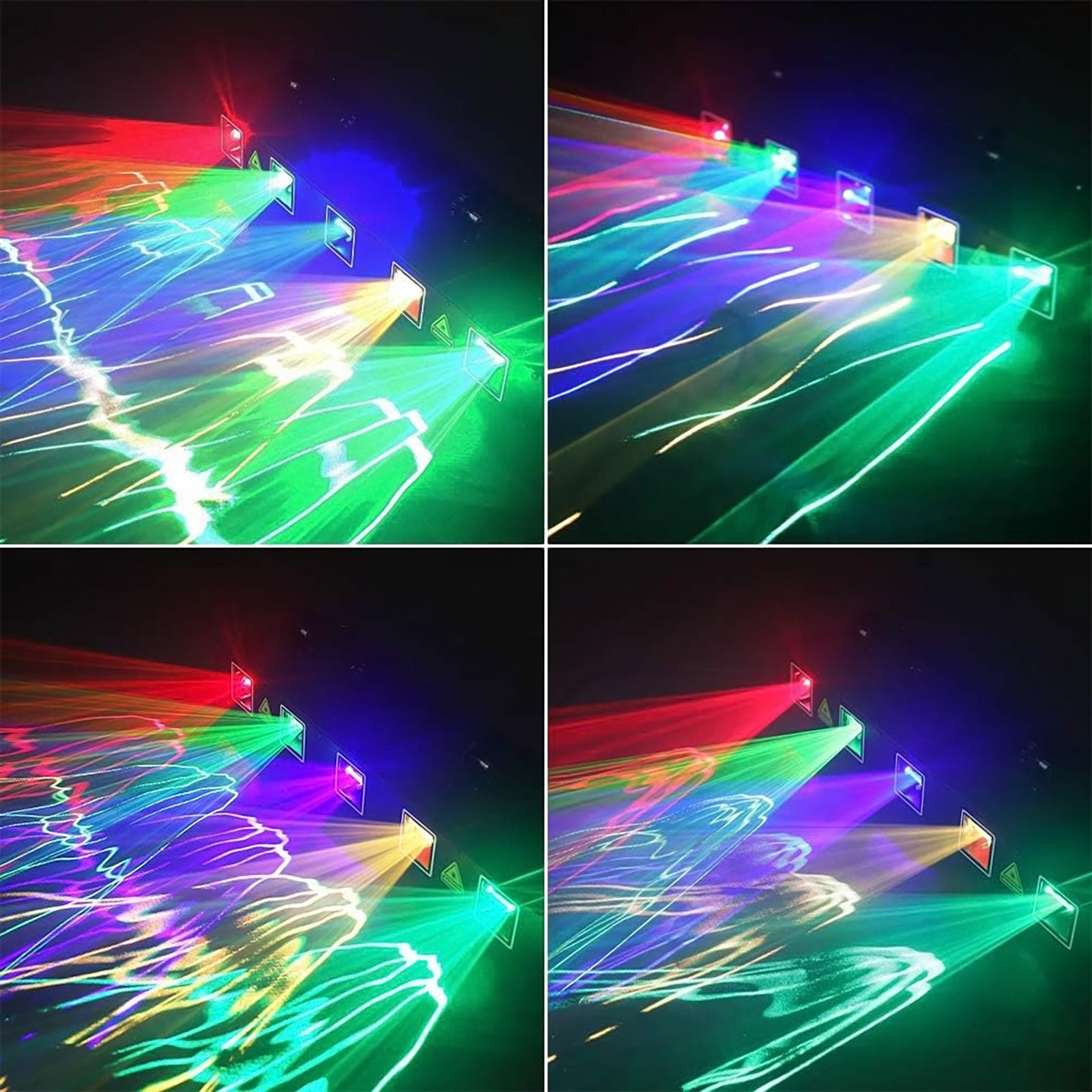 Five-hole RGB pattern scanning laser light-B2