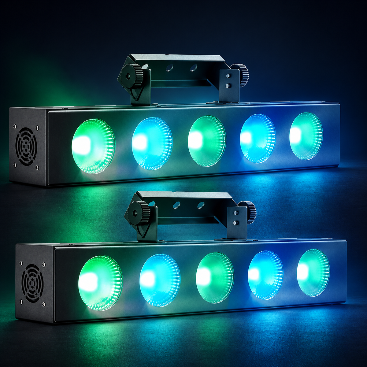KTVLIGHTS 5-Eye 5x12W RGBW 4-in-1 COB LED Wall Washer Light-X19