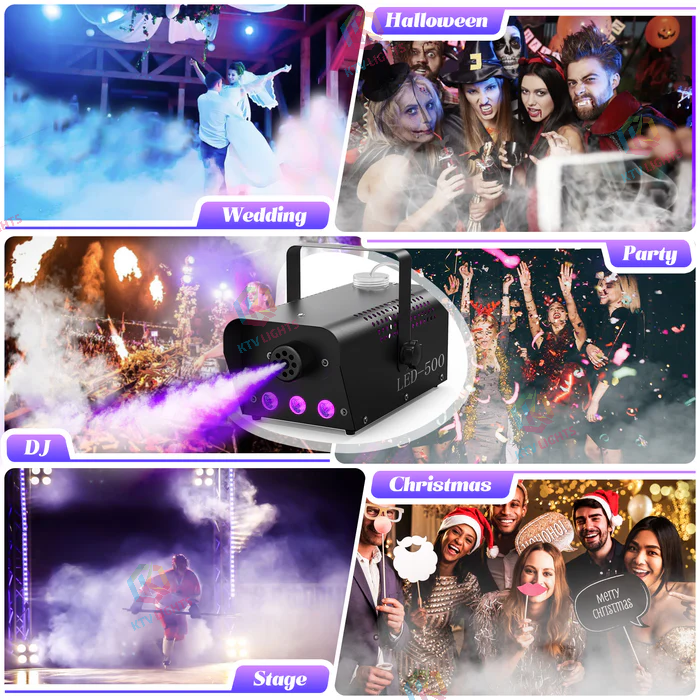 500W RGB Remote Control Smoke Machine-Y6