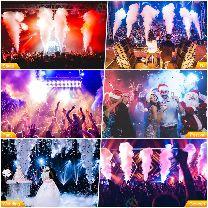 300W 18PCS 12v Three-color RGB Smoke Machine-Y10