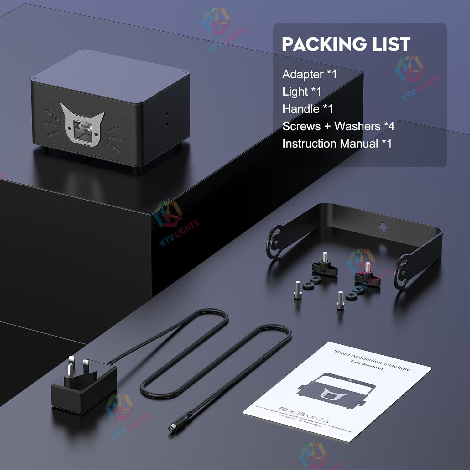 APP Full-Color RGB 3D Animated Laser Light - A34