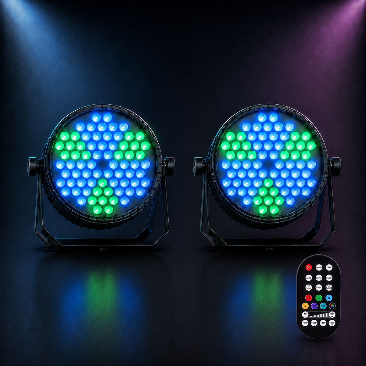 KTVLIGHTS 72-LED RGB PAR Light with Dynamic Vortex Effect-P12