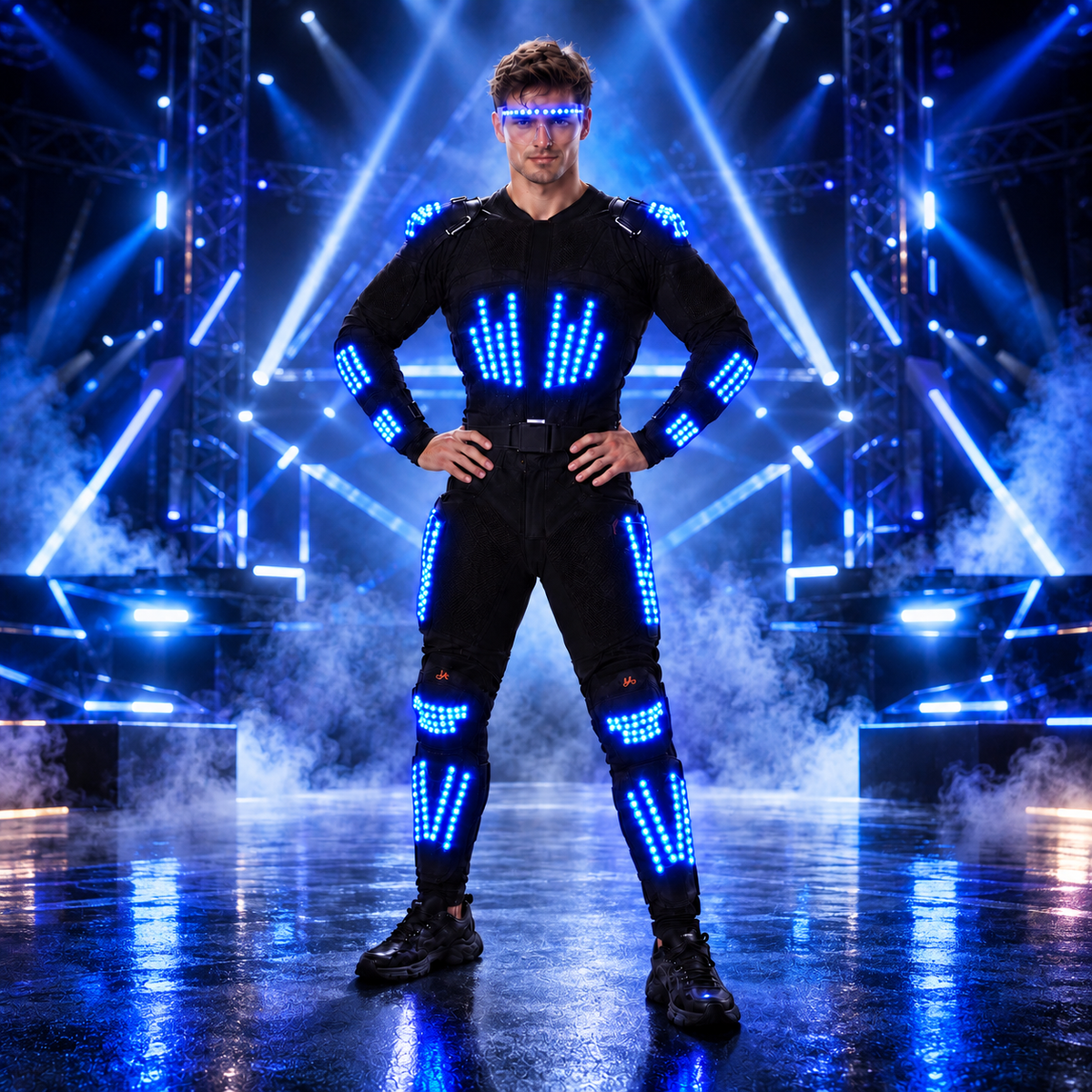 KTVLIGHTS LED Armor Costume for Rave, Cosplay & Stage-M61