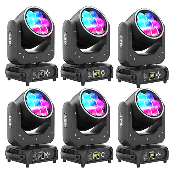 7x40W RGBW LED Zoom Moving Head Light - E63
