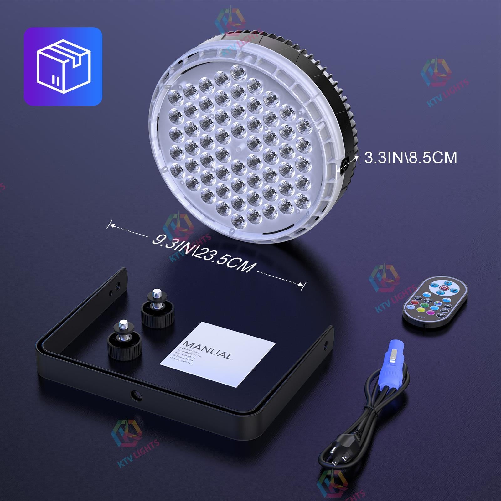 120W 60LED 4-in-1 RGBW Stage Light-P62