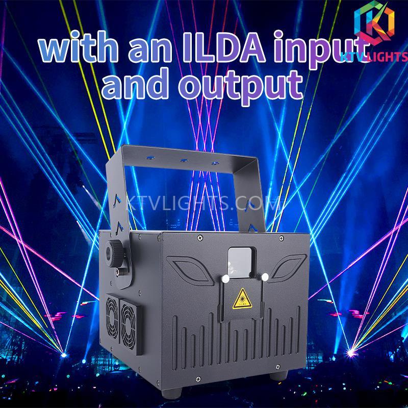 Luce laser per animazione 3D ILDA 2w-10w-A14