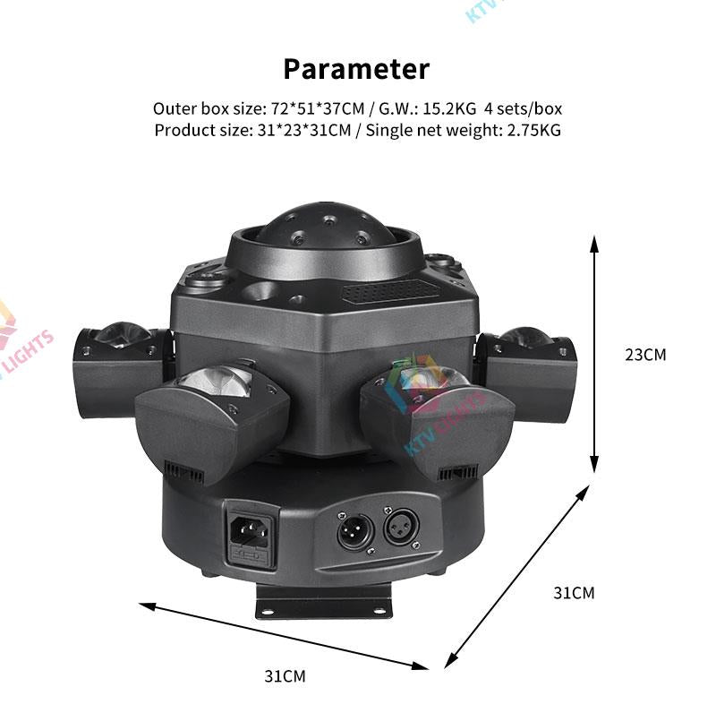 2026 New Matrix Six-Arm Laser Stage Lighting - E69