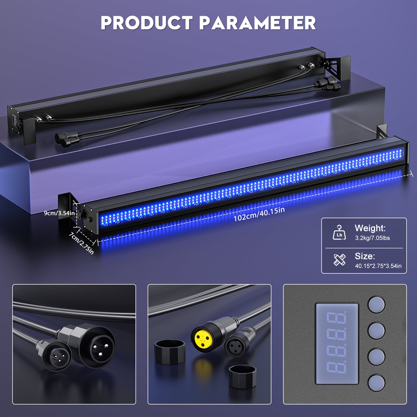 100W 336LED LED RGB Waterproof Wall Washer Light-X18