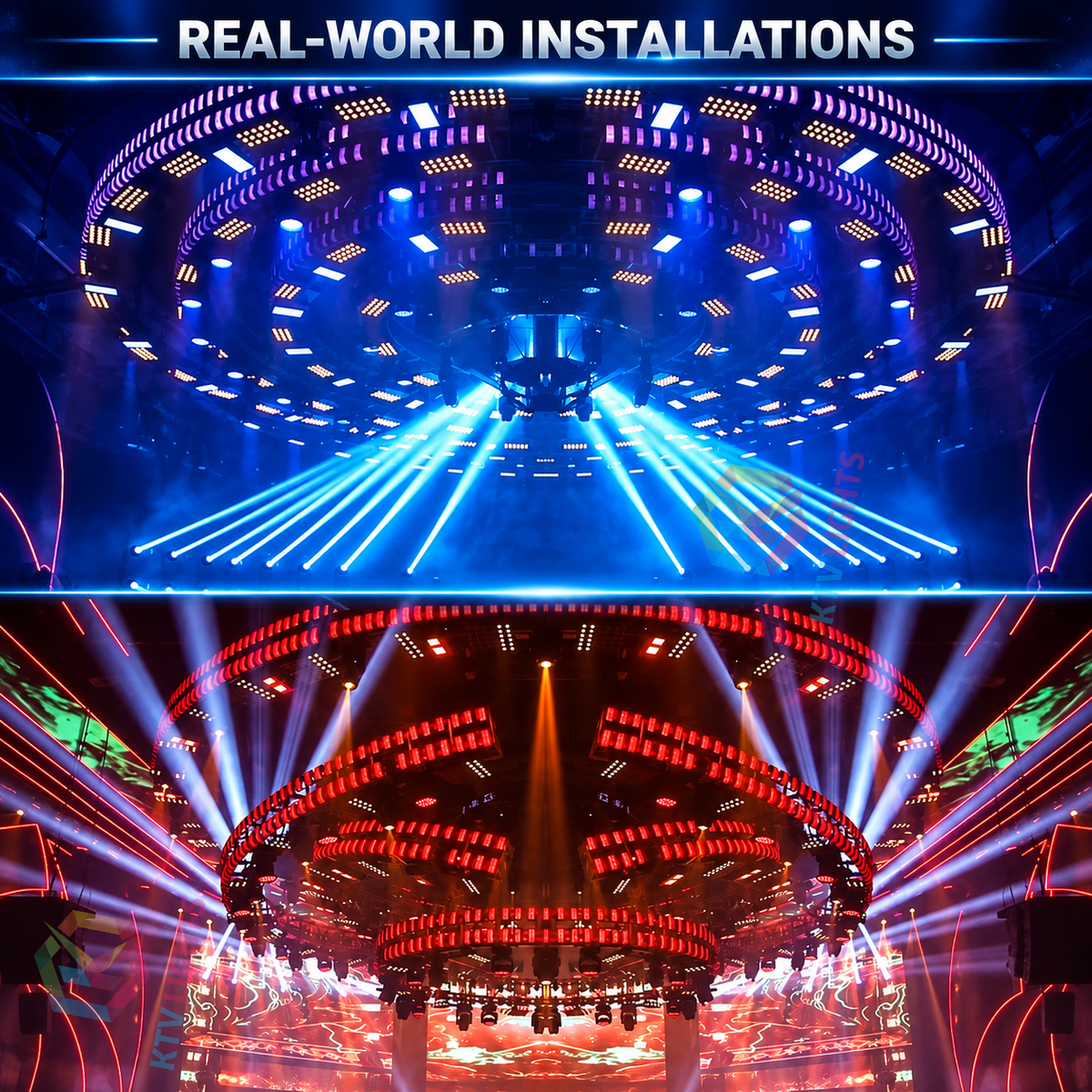 KTVLIGHTS RGB LED Matrix Backdrop Light, DMX & Art-Net-X29