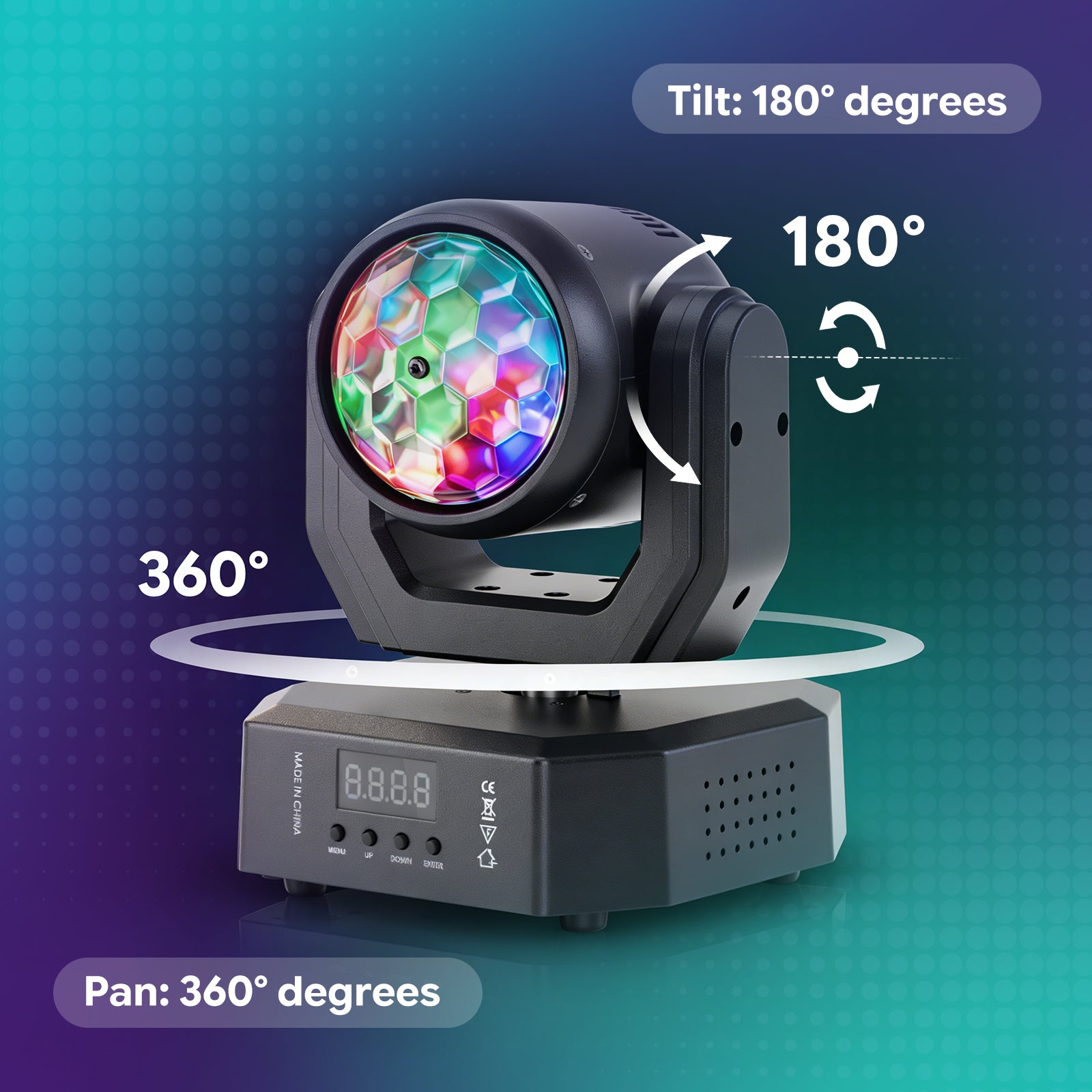 RGBW Mini Magic Ball Moving Head Light-E77