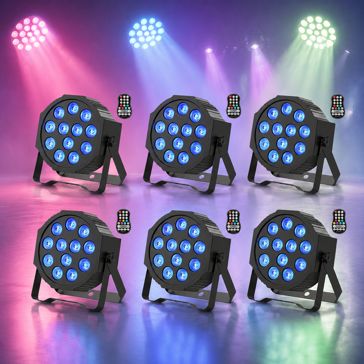 KTVLIGHTS Rechargeable RGBW LED Stage PAR Light-P16